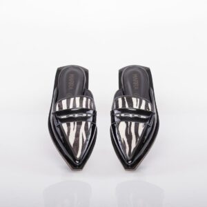 Mules Sati Cebra Black Charol