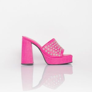 Zueco Hebet Crock Fucsia