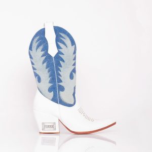 Bota Texana Kuwait Denim White