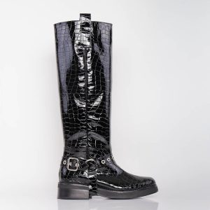 Bota Livani Crock Charol Black