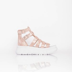 Sandalia Maggot White Viper Gold