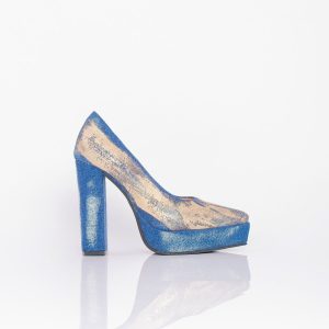 Stiletto Malan Denim Gold