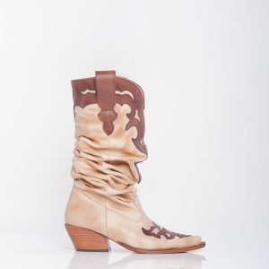 Bota Texana Malmedy Natural Choco