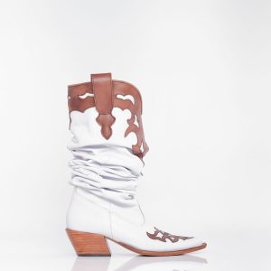 Bota Texana Malmedy White Choco