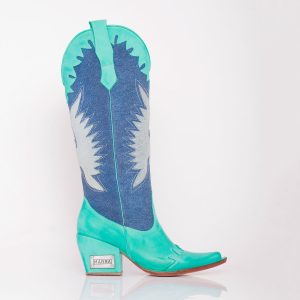 Bota Texana Salvador Denim Aqua